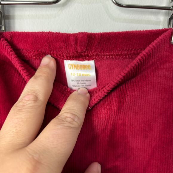Gymboree Red Velour Leggings - Picture 3 of 5